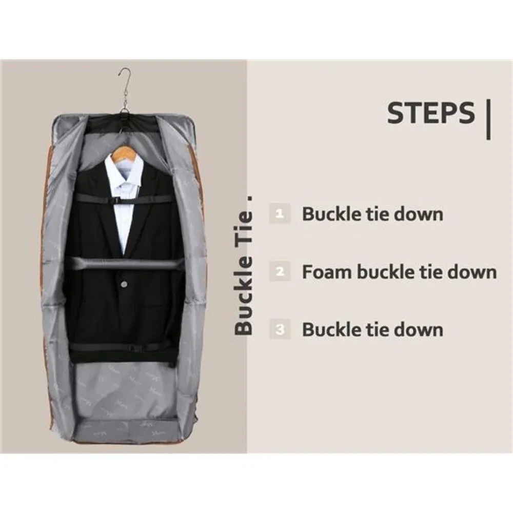 New Suit Carry On Garment Bag for Travel, Suit Bag with Detachable
